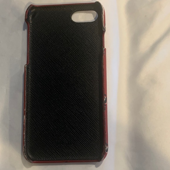 Prada Red Patterned Phone Case - Picture 2 of 2